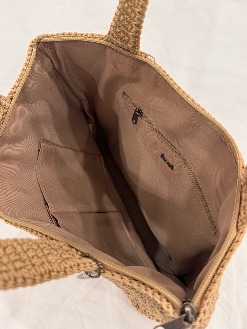 The Sak Brown Handwoven Crochet Tote - Picture 3 of 8